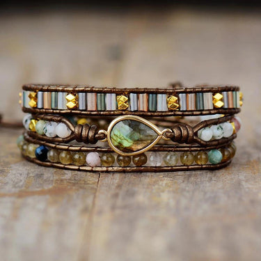 Strengthens Friendship Labradorite Wrap Bracelet-Your Soul Place